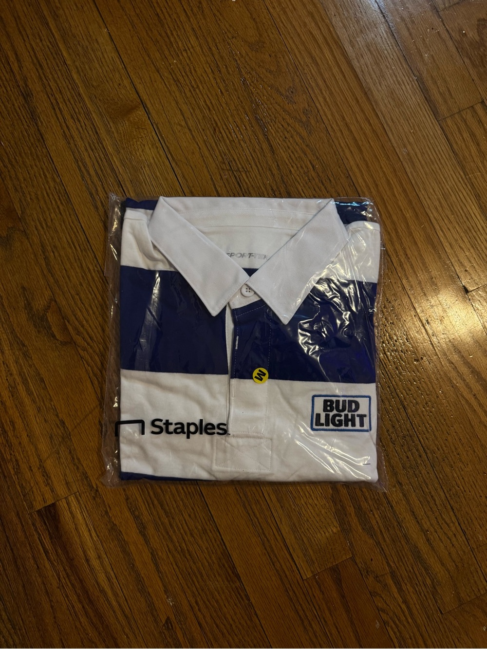 Medium Bud Light rugby long sleeve